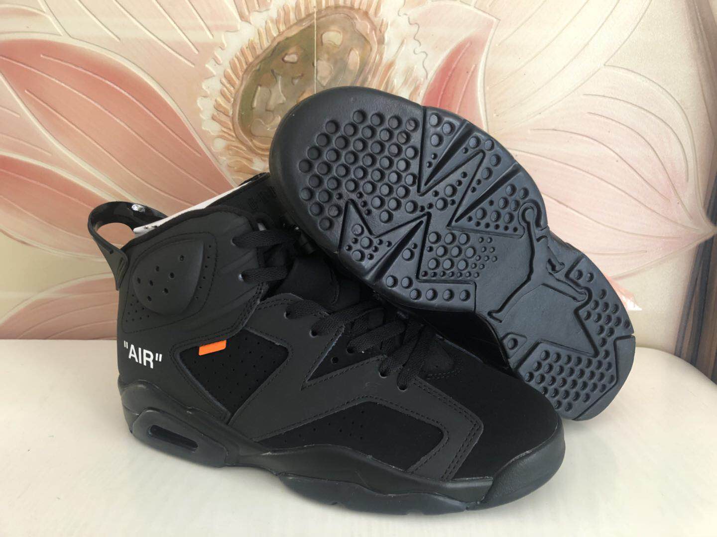 Air Jordan 6 Off White Black Shoes - Click Image to Close